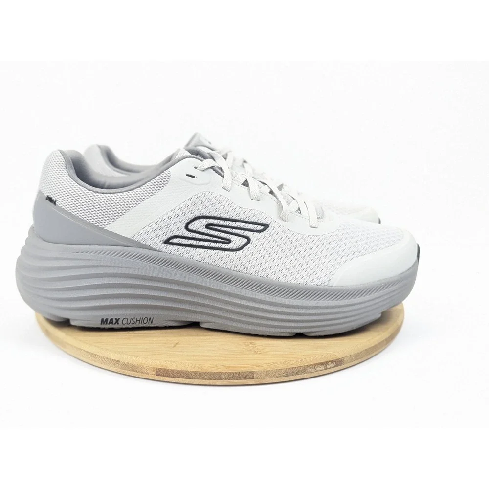 Skechers Max Cushioning Shoes Mens 13 Gray Go Run Sneakers Running Walk Gym